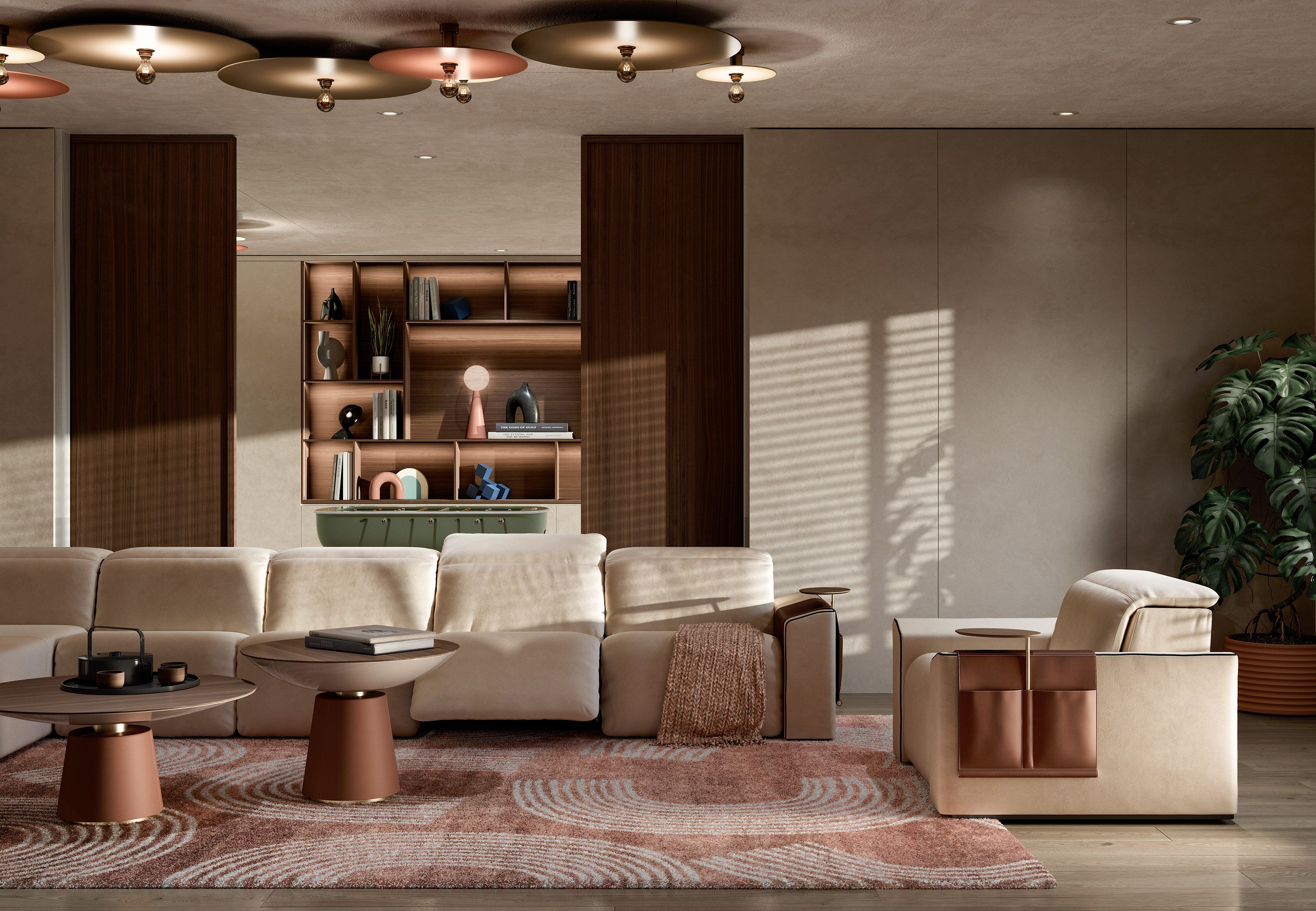 Модульный тканевый диван с откидной спинкой Vismara Design Kubrik ARCH-00065329 - Вид №2