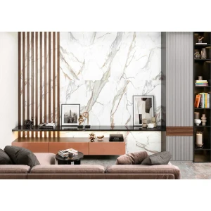 Глазурованный керамогранит Alma Ceramica Calacatta Gold 04 60x120 см 1.44 м² матовый цвет белый