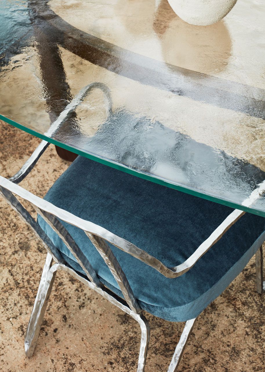 Овальный стол из красного дерева и хрусталя Exteta Sunset ARCH-00027432 - Вид №9