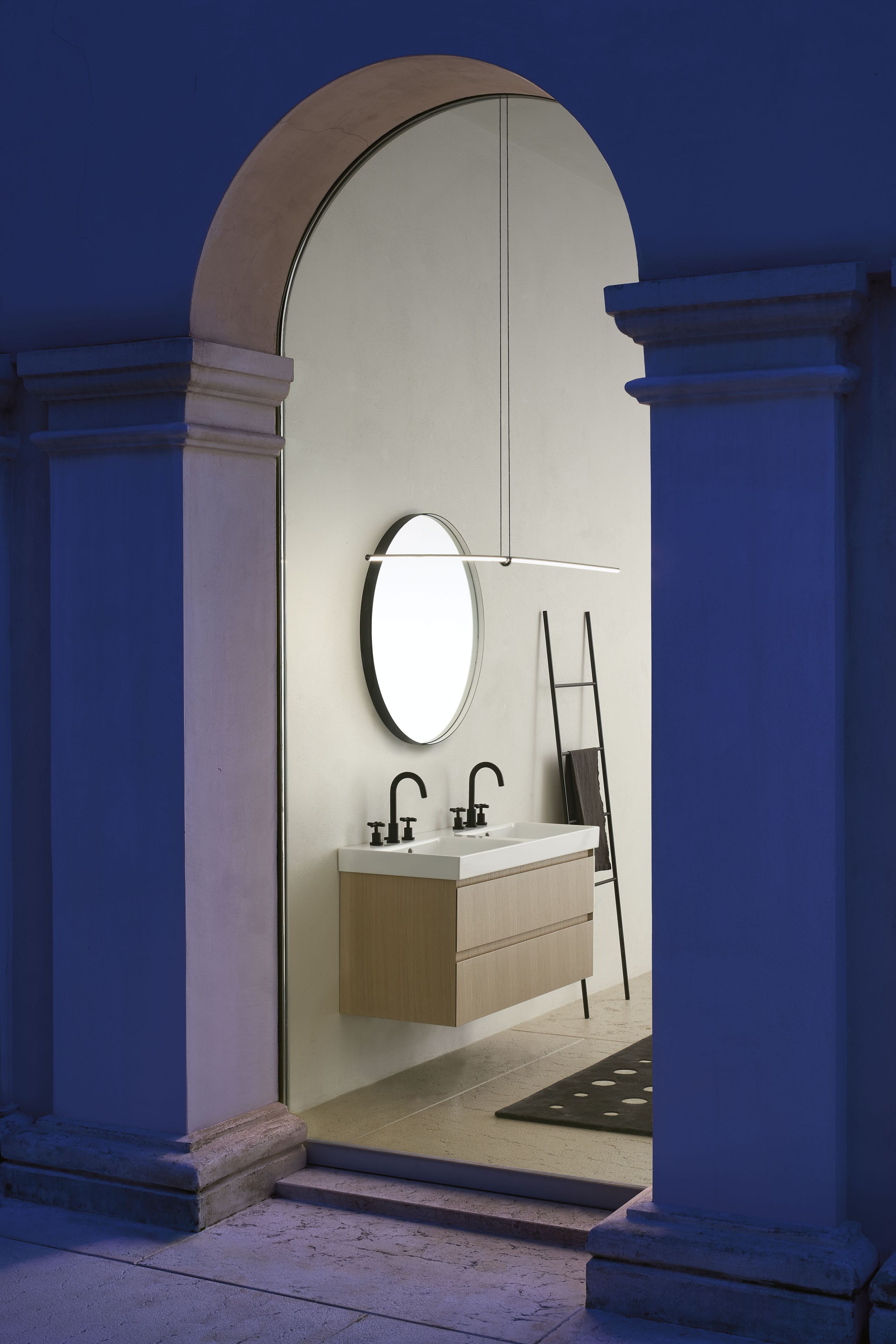 Керамическая двойная раковина с переливом GSI ceramica Nubes ARCH-00034209 - Вид №4