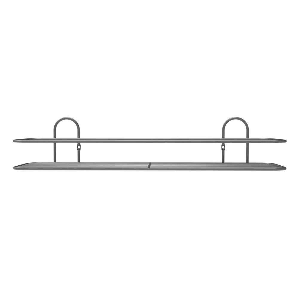 Полка для ванной Lemer Rhine одноярусная 10x40 см металл цвет графит STLM-2032829 - Вид №3