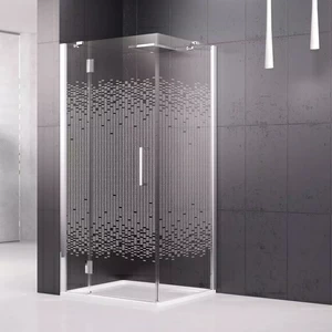 Душевой уголок 85x85 LOUVRE G+F Novellini LOUVRE с принтом Louvre