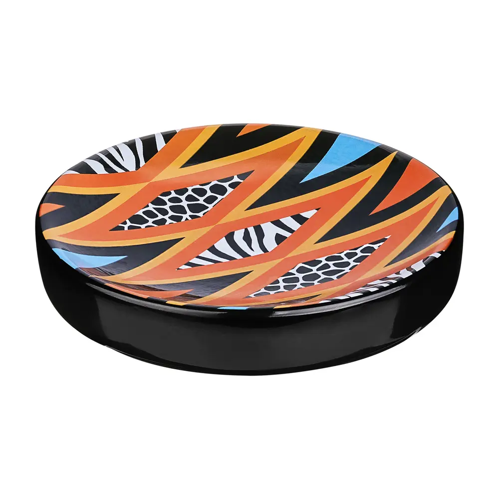 Мыльница Moroshka Bantu керамика цвет черный STLM-2177251