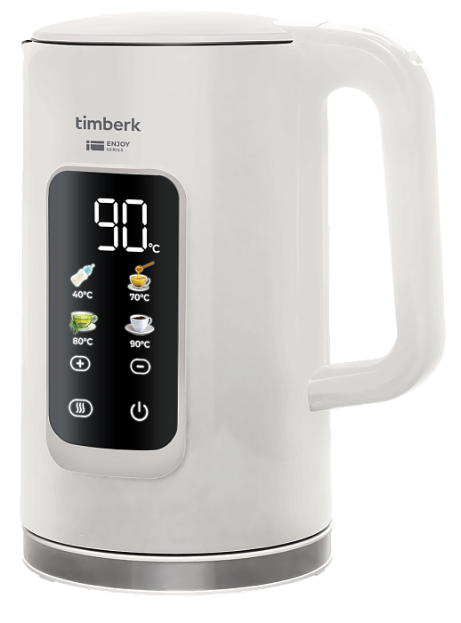 9203291 Электрочайник Timberk T-EK21S05 белый STDN-0122663 - Вид №1