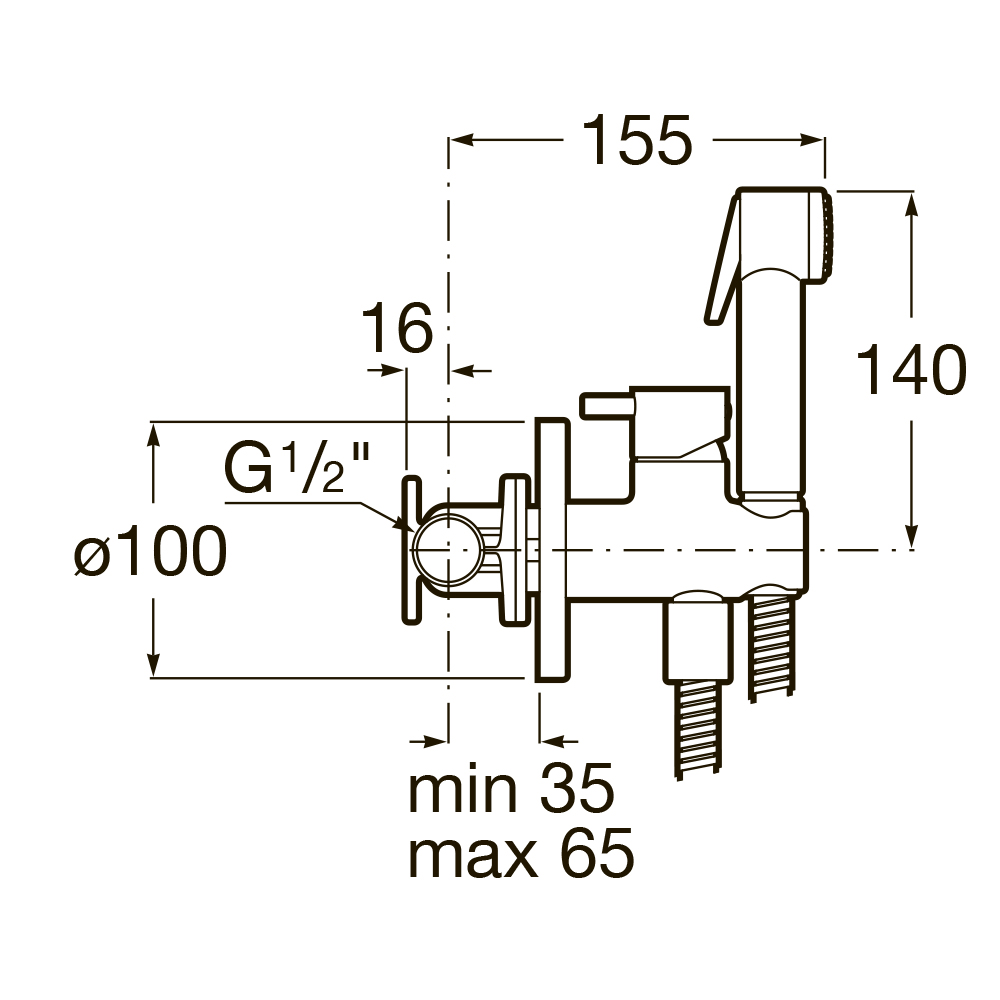 5B9461C00 Гигиенические души Tece  - Вид №1