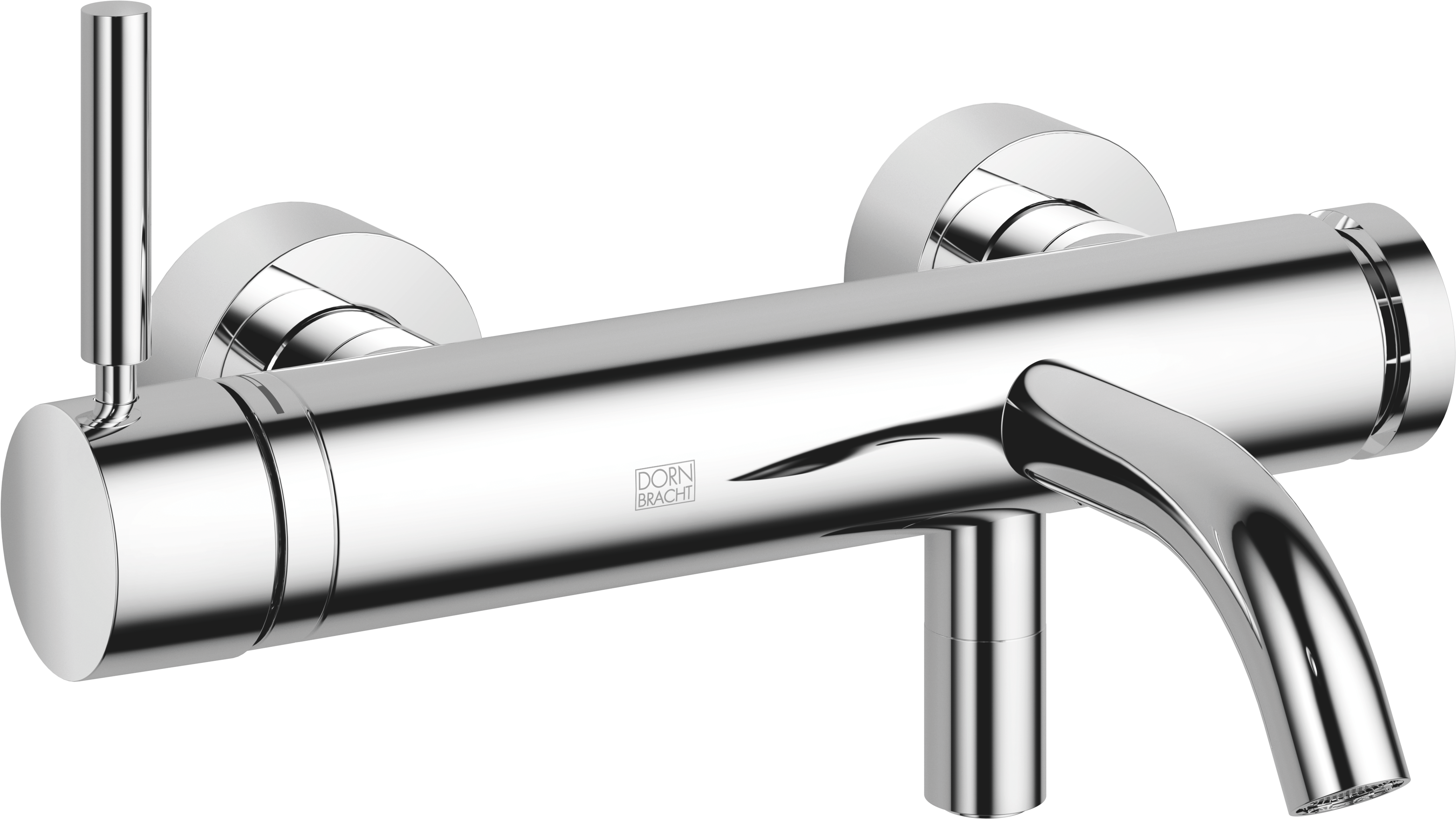 МЕТА Смеситель для ванны, однорычажный, настенный, без душевого гарнитура - Хром