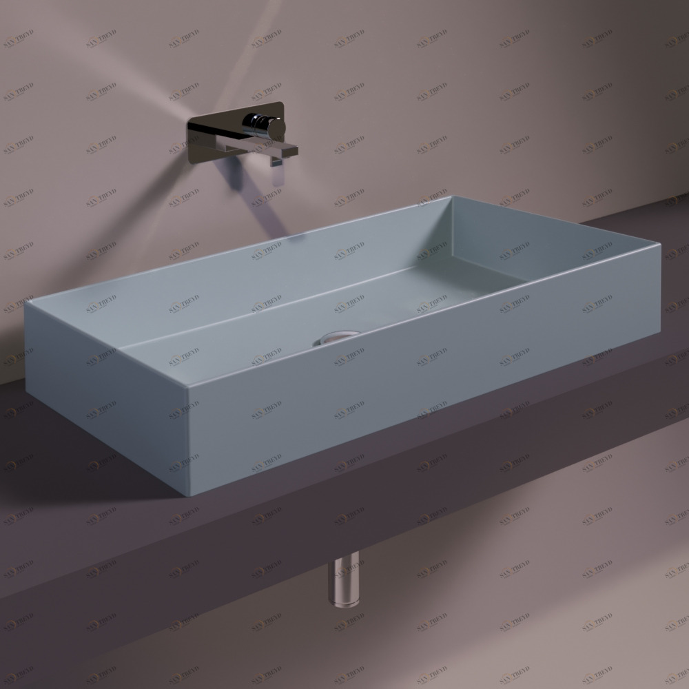 AG80TELAMATT Накладная раковина на столешницу  прямоугольная Simas Agile