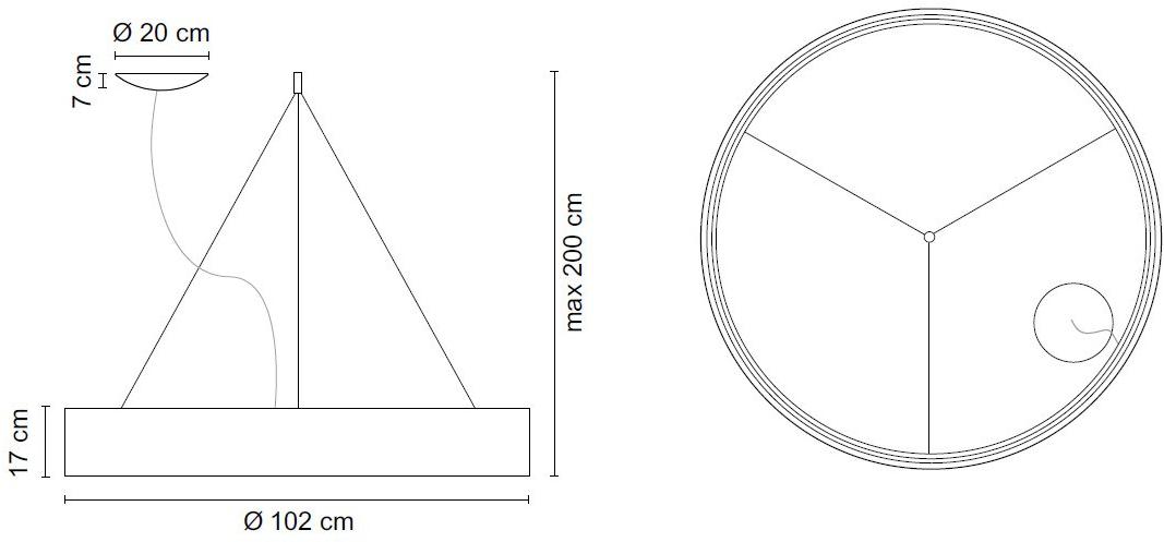 EGOLUCE Светодиодная подвесная лампа Radar 1570/-71/-72  - Вид №6