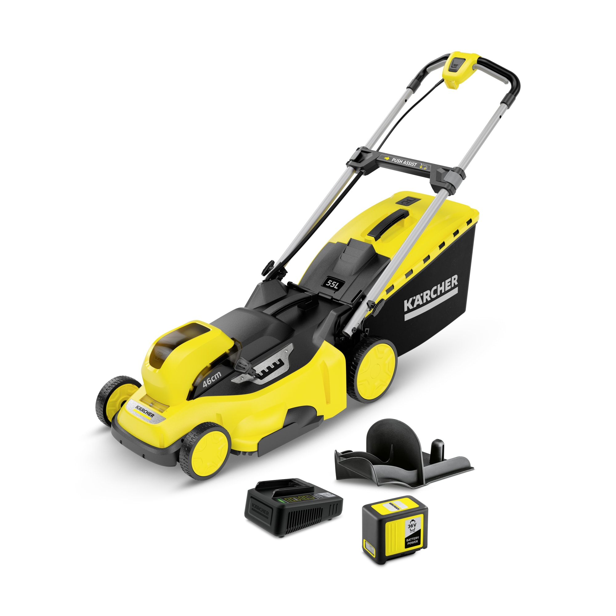 85133598 Газонокосилка аккумуляторная Karcher LMO Battery 36-46 Set 36 В 46 см АКБ и ЗУ в комплекте Santreyd 