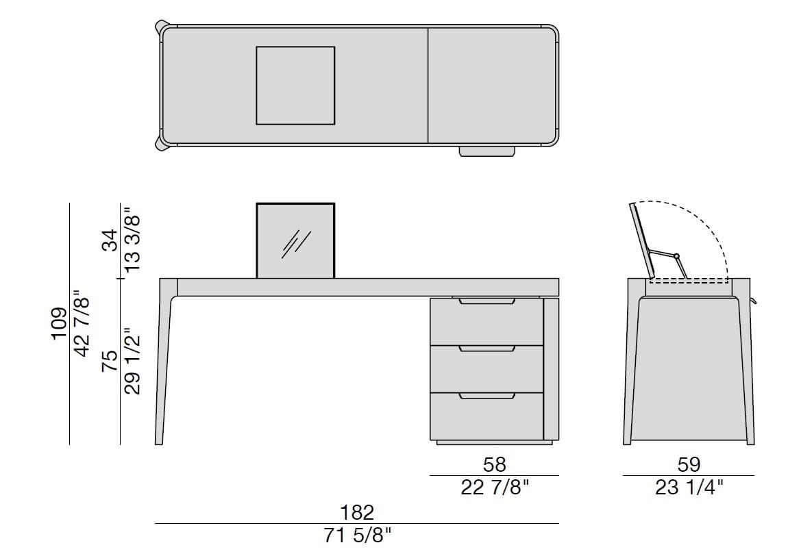 Шкаф для туалетных принадлежностей из массива дерева Porada Soul ARCH-00084759 - Вид №4