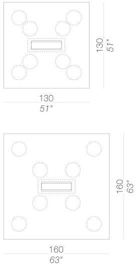 Lapalma Квадратный стол из ламината Ori sun-id-1412114 - Вид №9