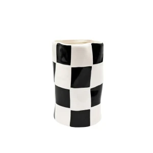 BATH PLUS Chess - керамический стакан для щеток в шахматном стиле 89380476