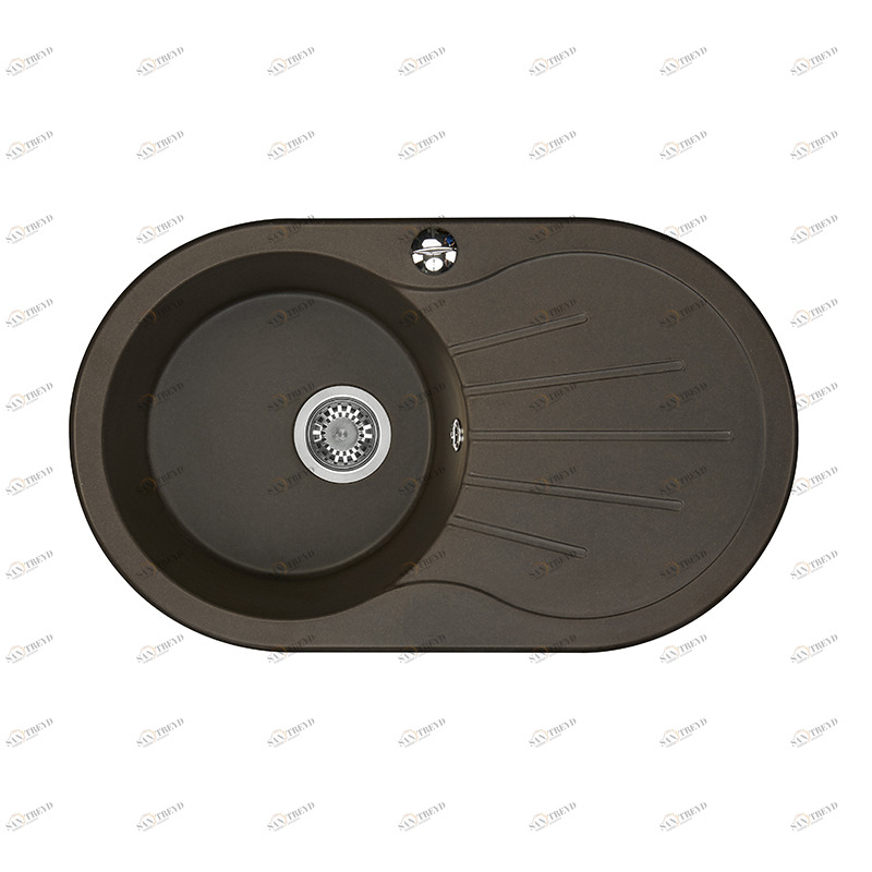 1A714032PA280 Мойка кухонная прямоугольная AQUATON Паола