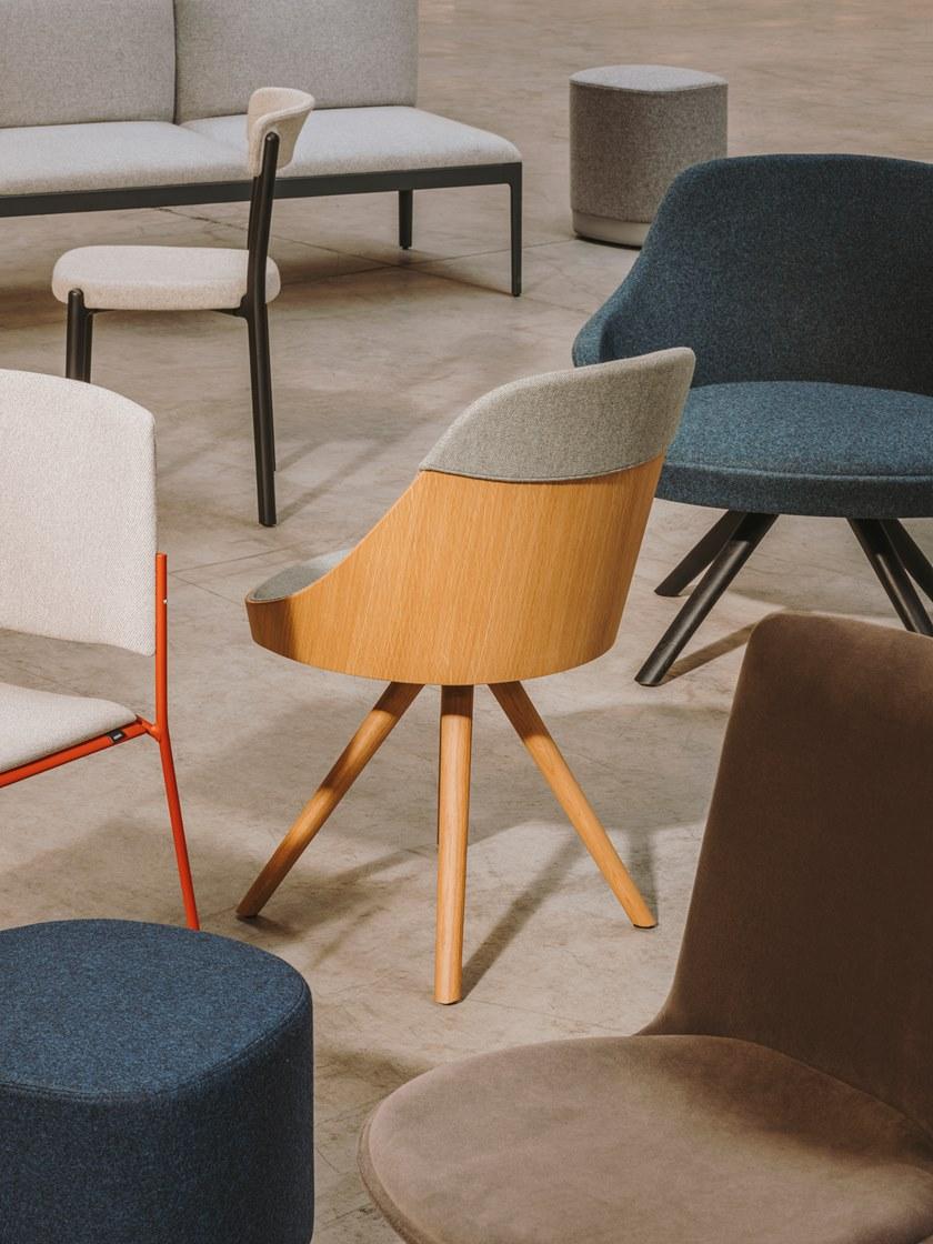 ENEA Кресло на козлах из дуба со встроенной подушкой Kaiak sun-id-1377504 - Вид №4