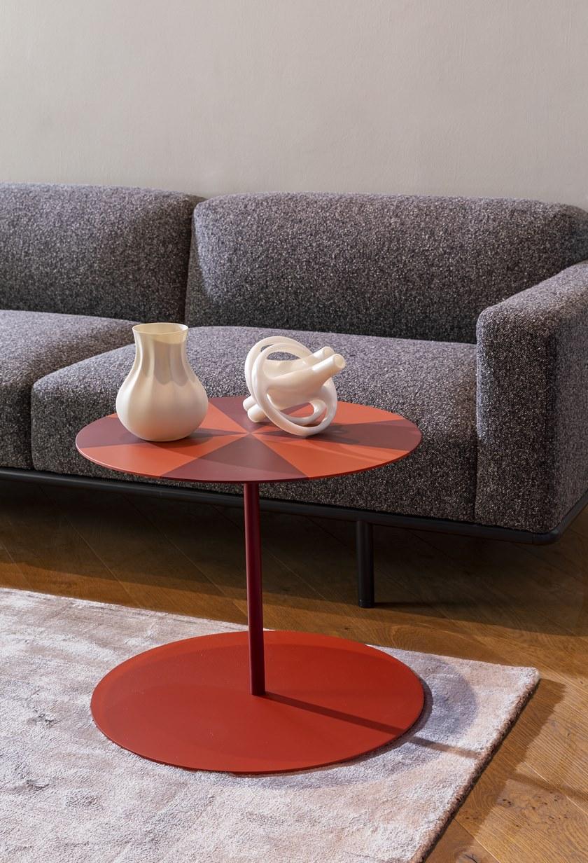 Cappellini Съемный круглый стол из листового металла Gong Gg_1c - Вид №7