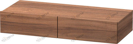 DS827007979 Полочка с ящиком DuraStyle #DS8270 1000 x 440 мм Орех натуральный, декор Duravit