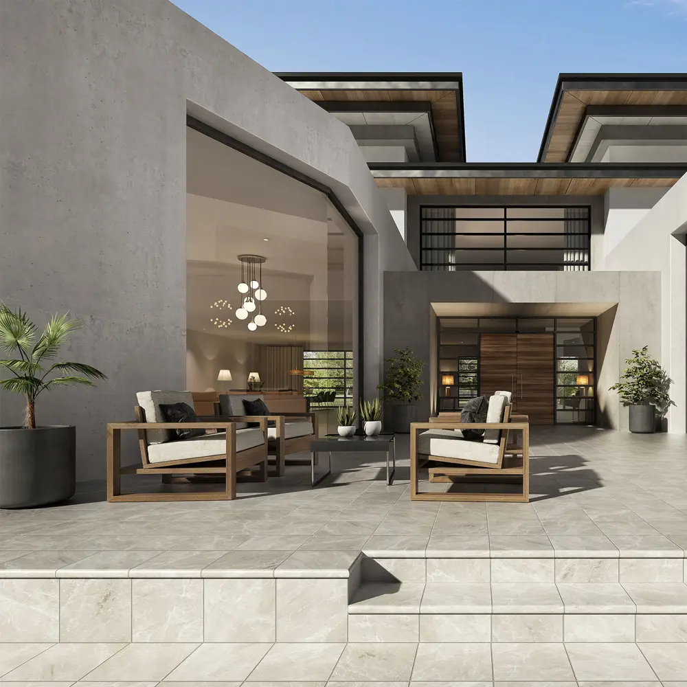 Santreyd Nevada Limestone — ступень из испанского керамогранита 33×33 см 88945133 STLM-0948739