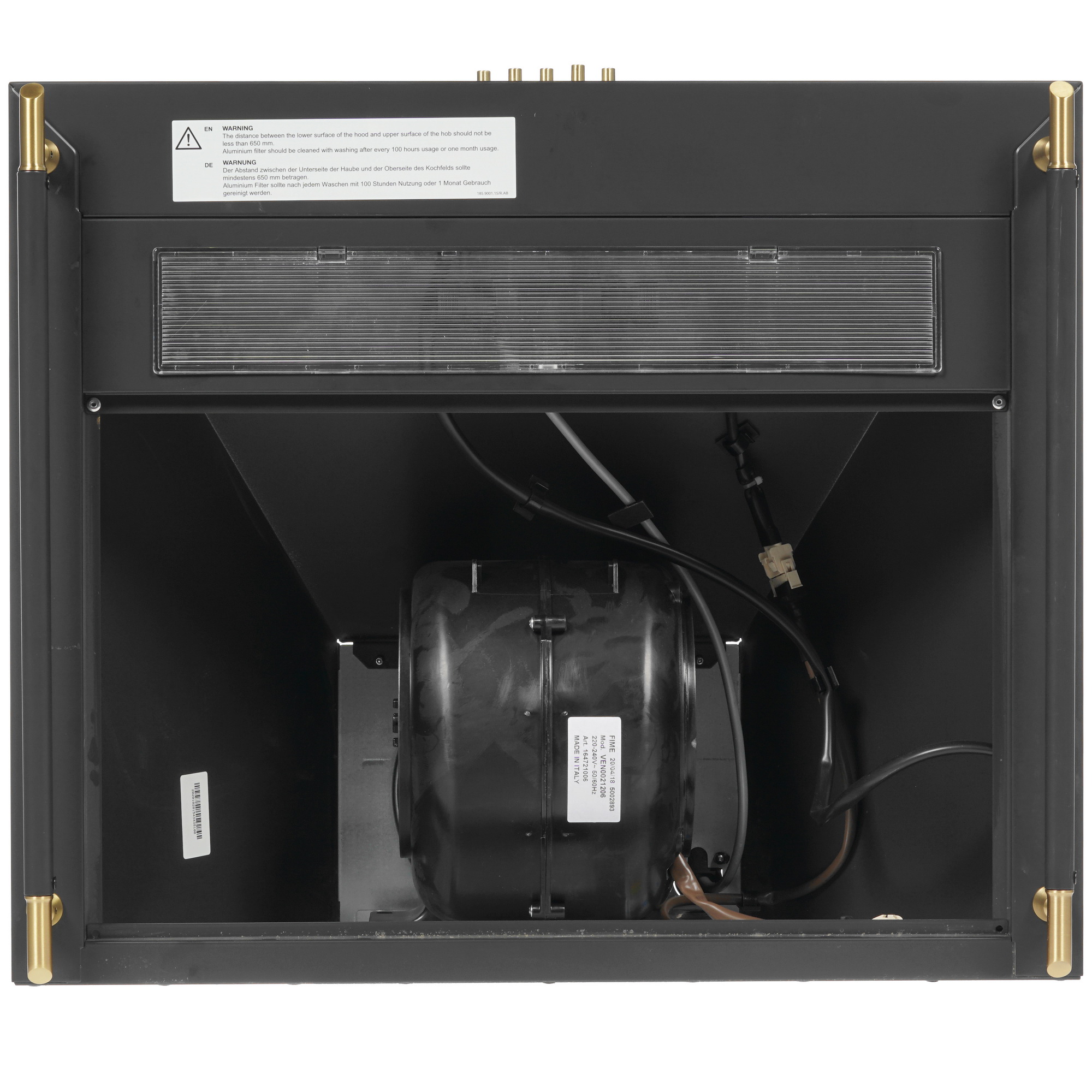 8169324 Вытяжка каминная Beko CWB6410AR черный/золотистый STDN-0070042 - Вид №6