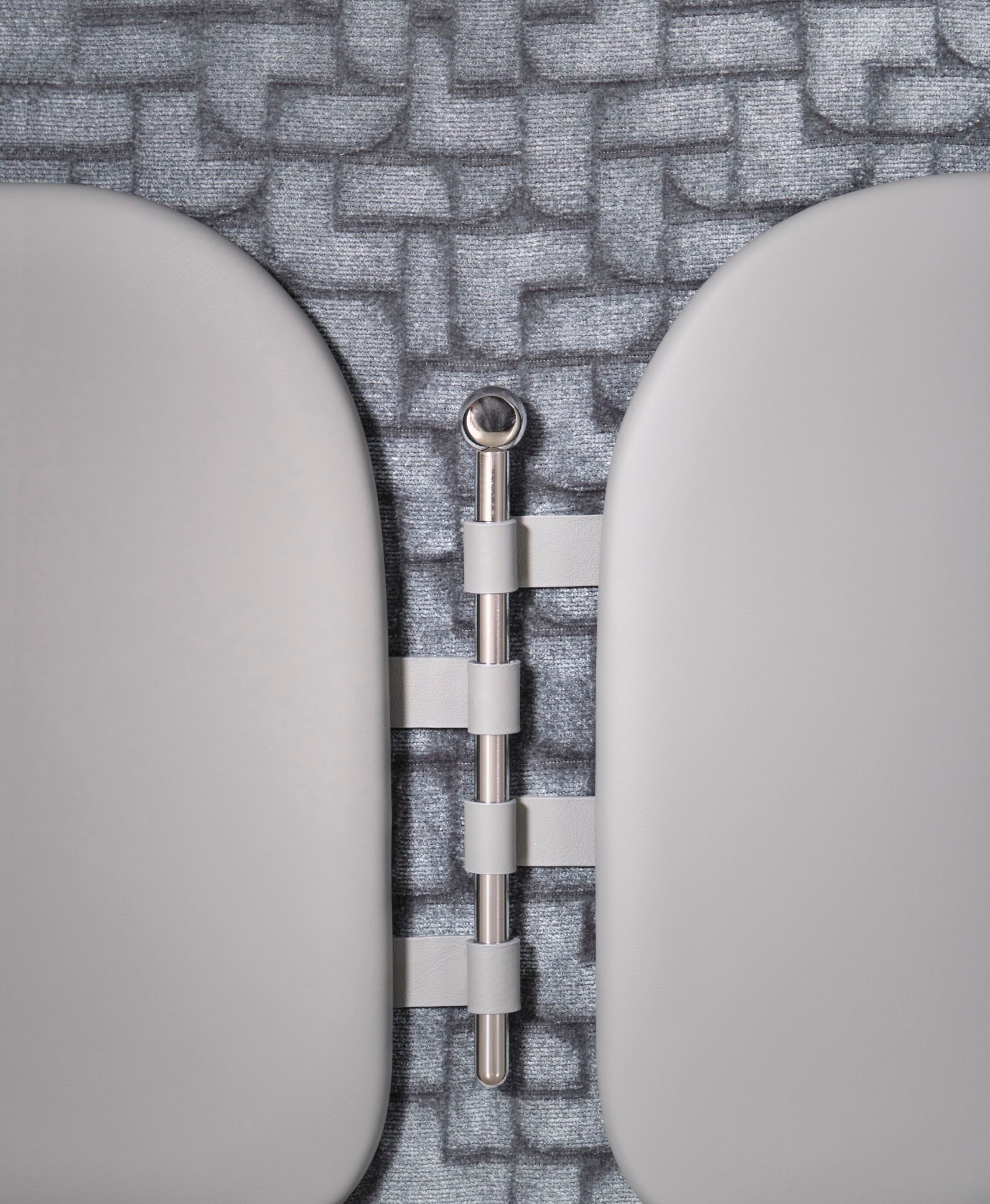 Круглый кожаный пуф с мягкой частью из кожи или ткани Turri лук ARCH-00046508 - Вид №4