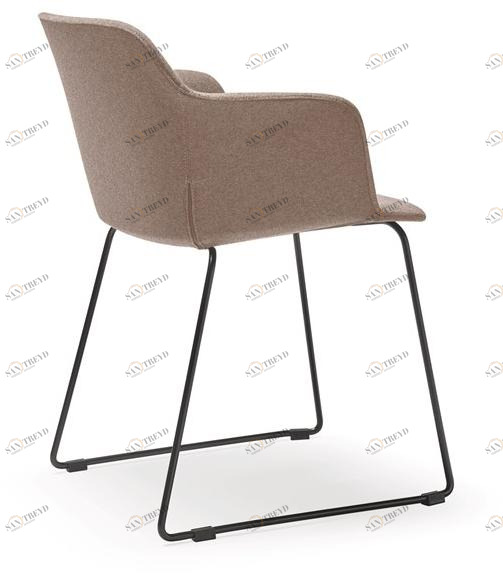 Quinti Sedute Тканевый стул на санках с подлокотниками Deep cover sun-id-1372000