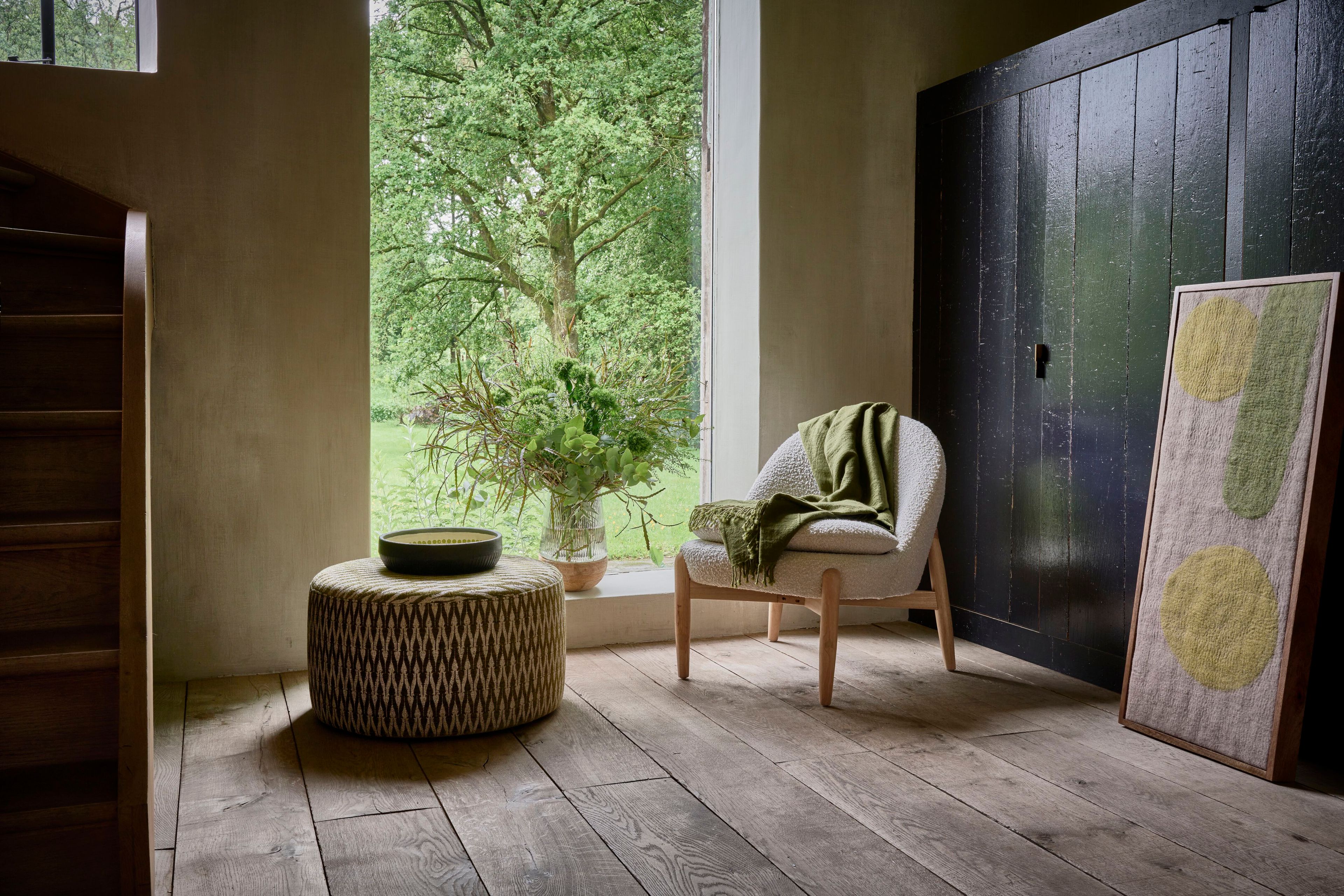 Круглый пуф из ткани POMAX MYRA ARCH-00023141 - Вид №10