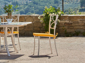 Штабелируемый садовый стул из нержавеющей стали
