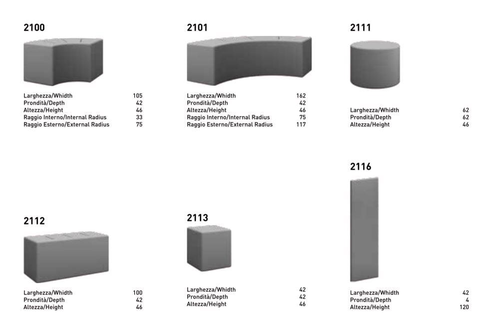 Модульная мягкая скамья Sedex ARCH-00014264 - Вид №6