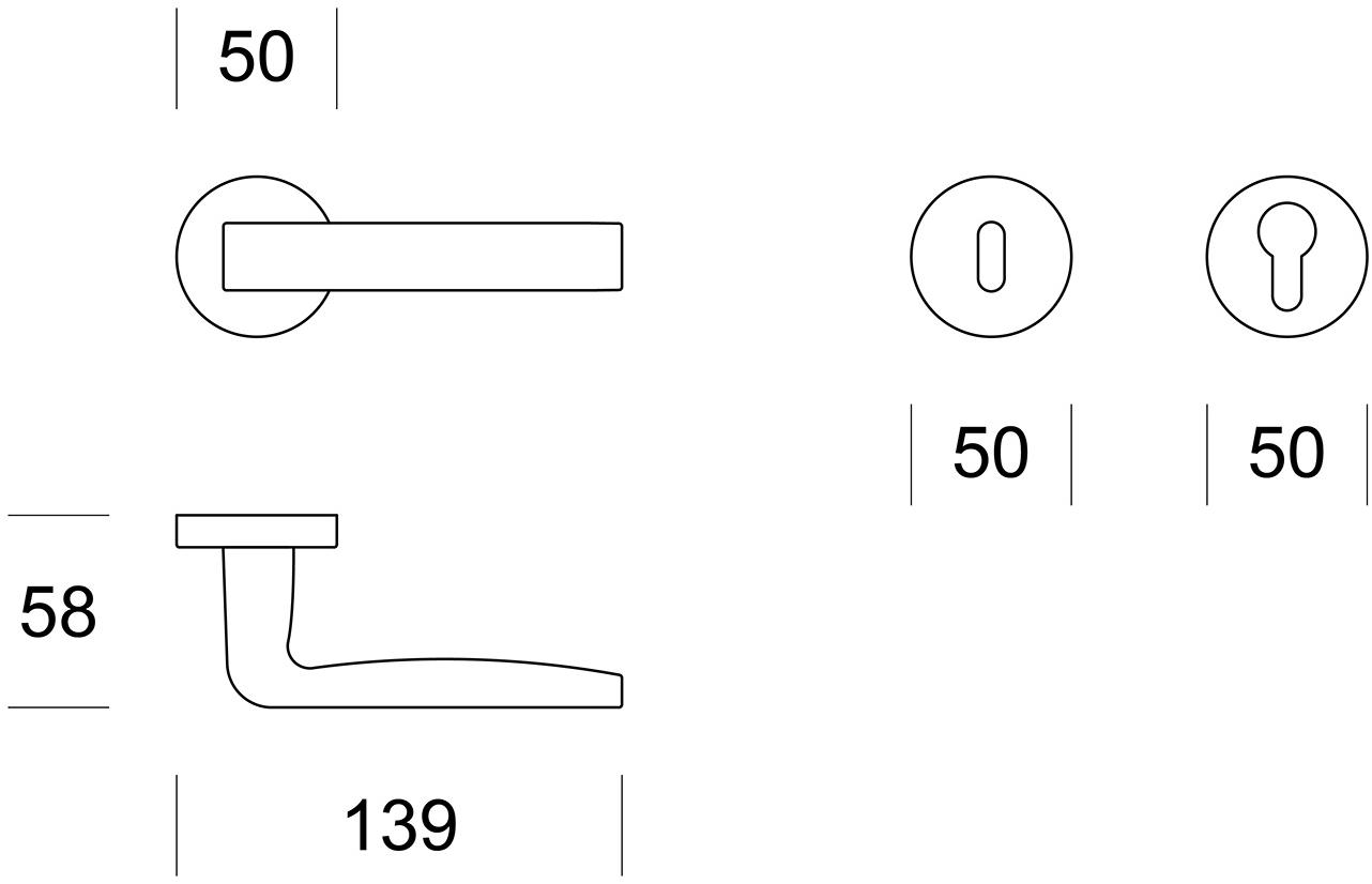 Ento Ручка из латуни на розетке Velvet 6210 - Вид №4