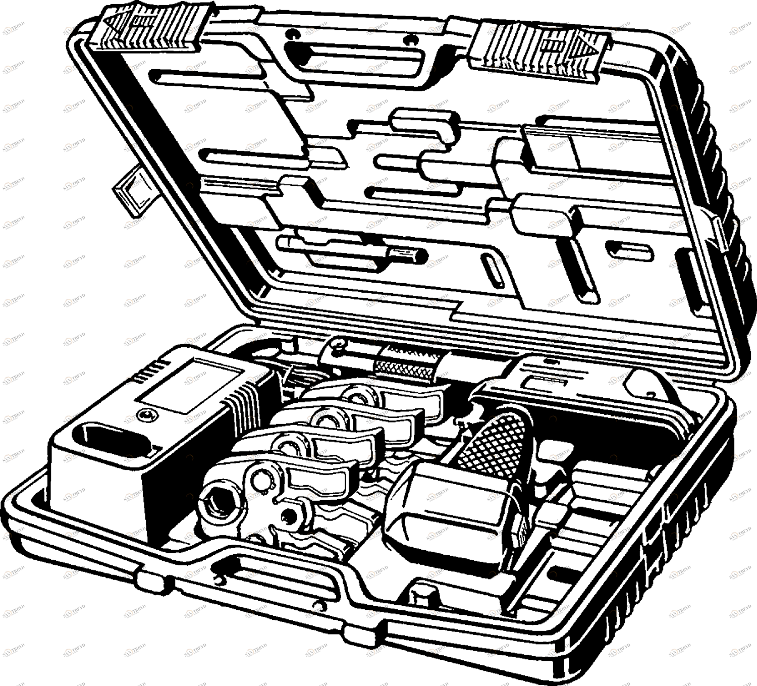 380 229 1) Модель 2475.4 Трубопроводные системы  Системные пресс-инструменты  Системные пресс-инструменты  Аккумуляторная батарея Santreyd 
