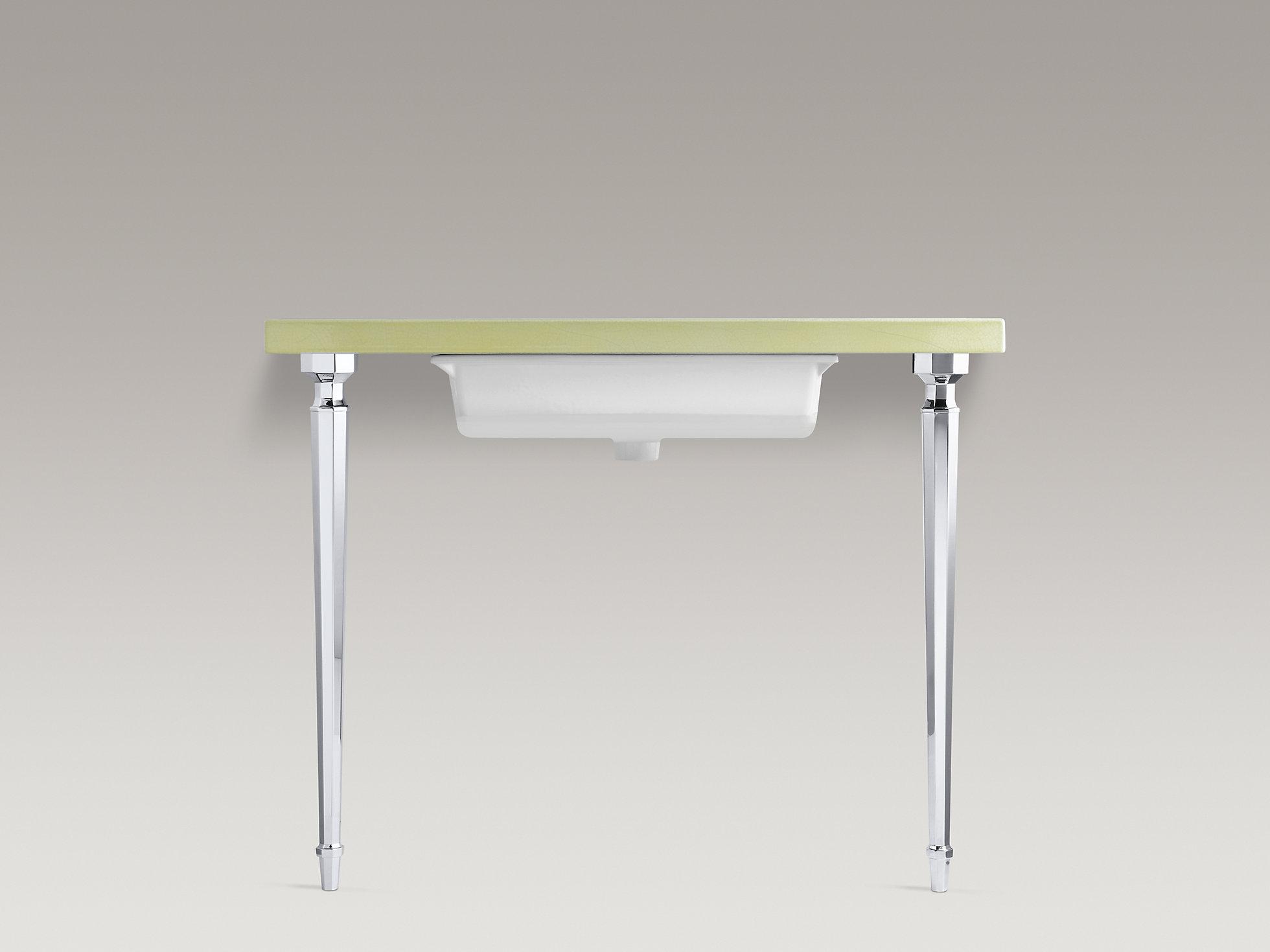 KOHLER Kathryn Восьмиугольные конические ножки стола из латуни K-6839-CP  - Вид №3