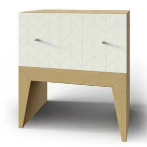 Тумба Still, 1 ящик, дуб, рисунок елка