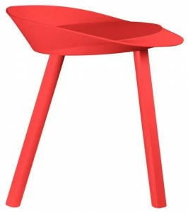 e15 Лакированный табурет из фанерованной древесины  St13