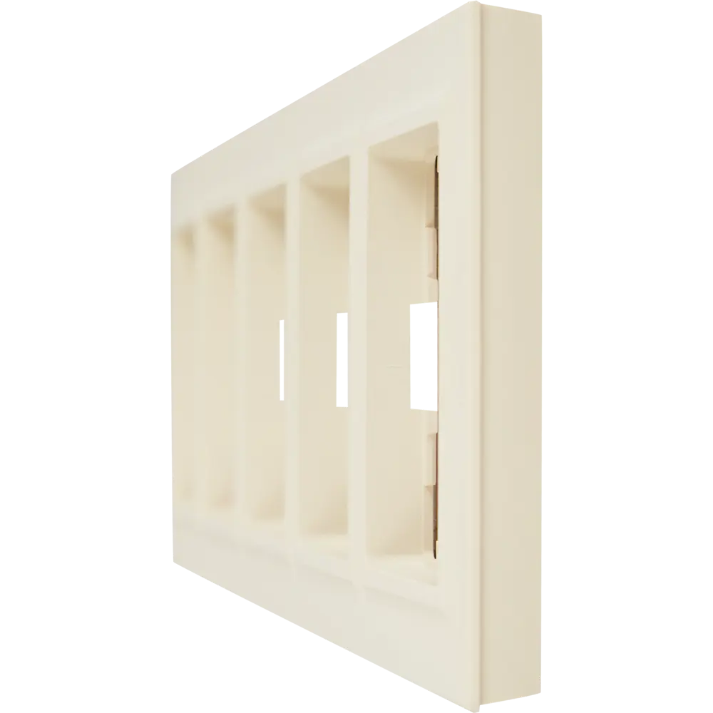 Рамка IEK Brite-5 для розеток и выключателей в бежевом цвете 87761298 STLM-1118965 - Вид №1