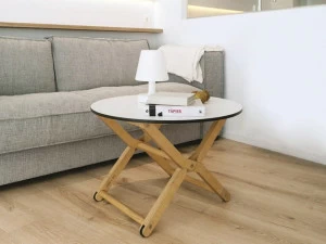 DVELAS Круглый складной журнальный столик Dinghy