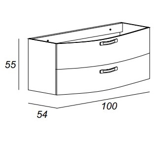 Мебель для ванной CEZARES COMFORT 54480 Larice - Вид №2