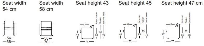 Rolf Benz Кожаное кресло на колесиках Rolf benz 011 ego sun-id-1419248 - Вид №3