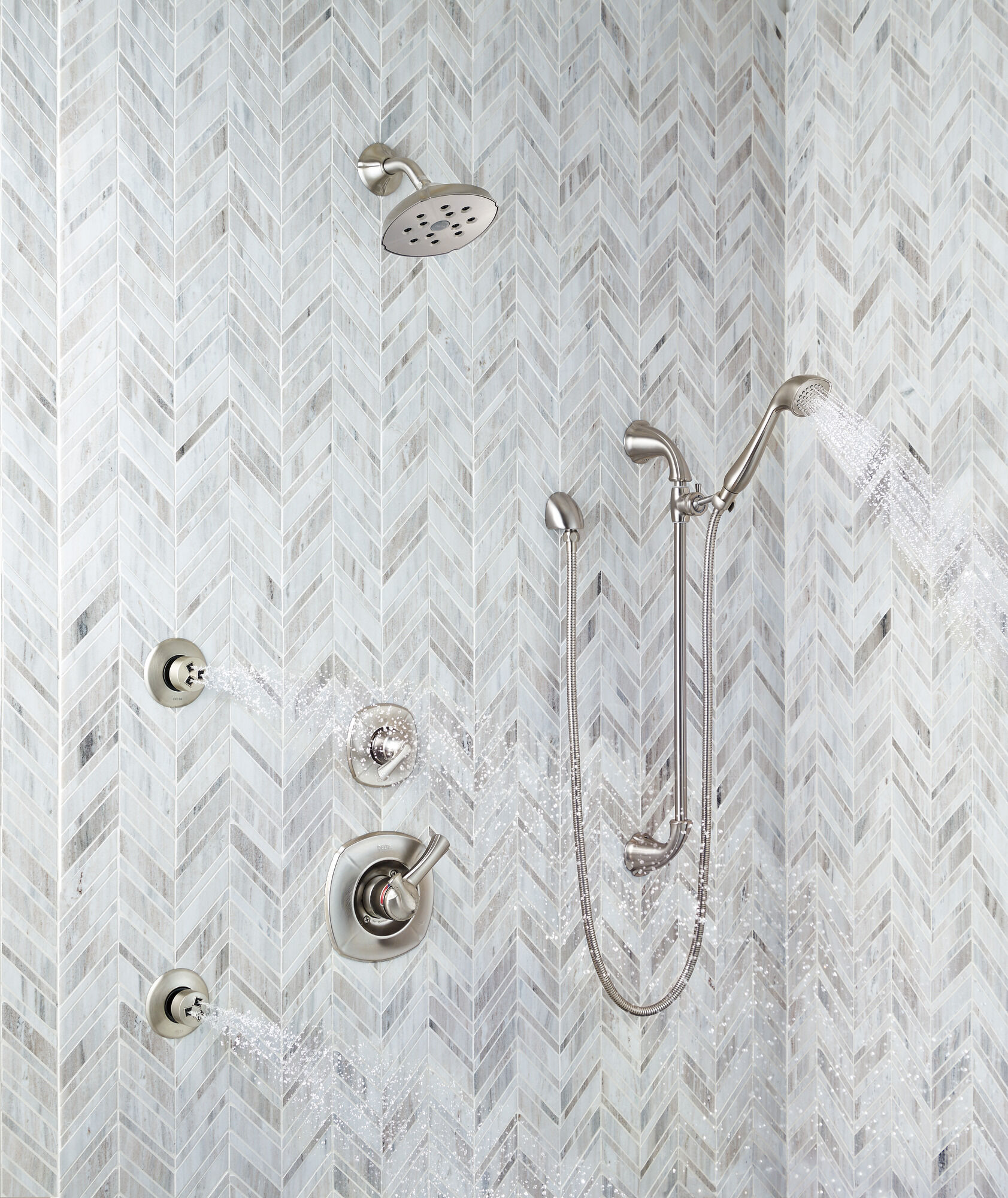 Спрей для тела HydraChoice® - бодрящая насадка H2Okinetic® Delta Faucet SH5002-SS - Вид №2