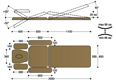 FM3 Массажный стол heliox fm3 Heliox  - Вид №4