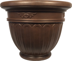 Е601-5 Горшок-кашпо для цветов Istria d=45 40 Л. Коричневый Цветочная коллекция