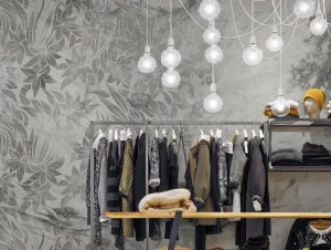 Inkiostro Bianco Панорамные обои с цветочными мотивами под мрамор Collection 2015