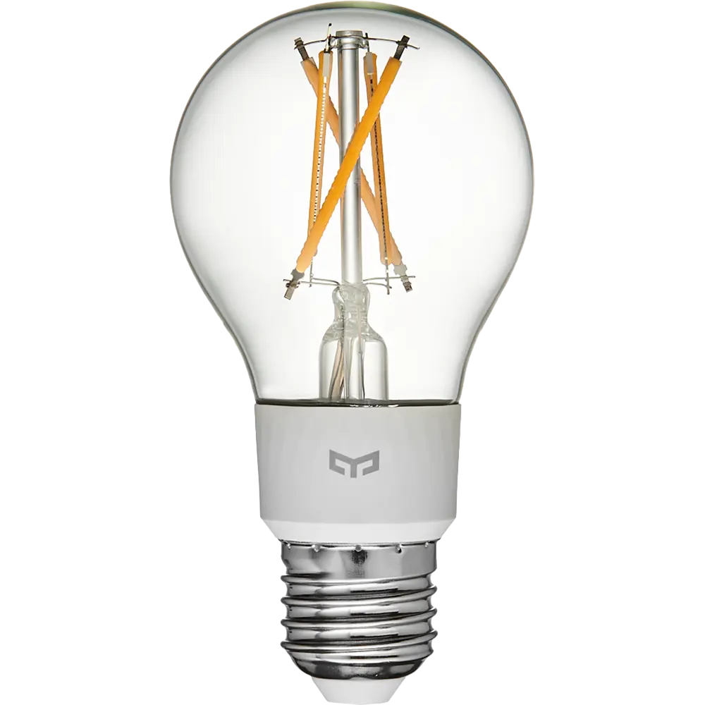 Лампа умная светодиодная Yeelight YLDP12YL E27 220-240 В 6 Вт груша прозрачная 700 лм, теплый белый свет, для диммера STLM-2117513 - Вид №1