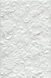 Аджанта цветы белый 8216 20х30 Kerama Marazzi 