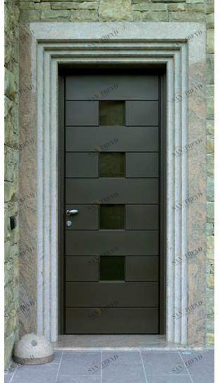 CARMINATI SERRAMENTI Входная дверь из алюминия и дерева для улицы Porte e portoni d'ingresso in legno sun-id-1458269