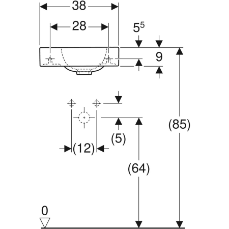 124836000 Раковина Geberit iCon Geberit  - Вид №8
