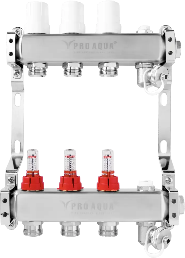 Коллекторная группа PRO AQUA с расходомерами для систем отопления 84736640