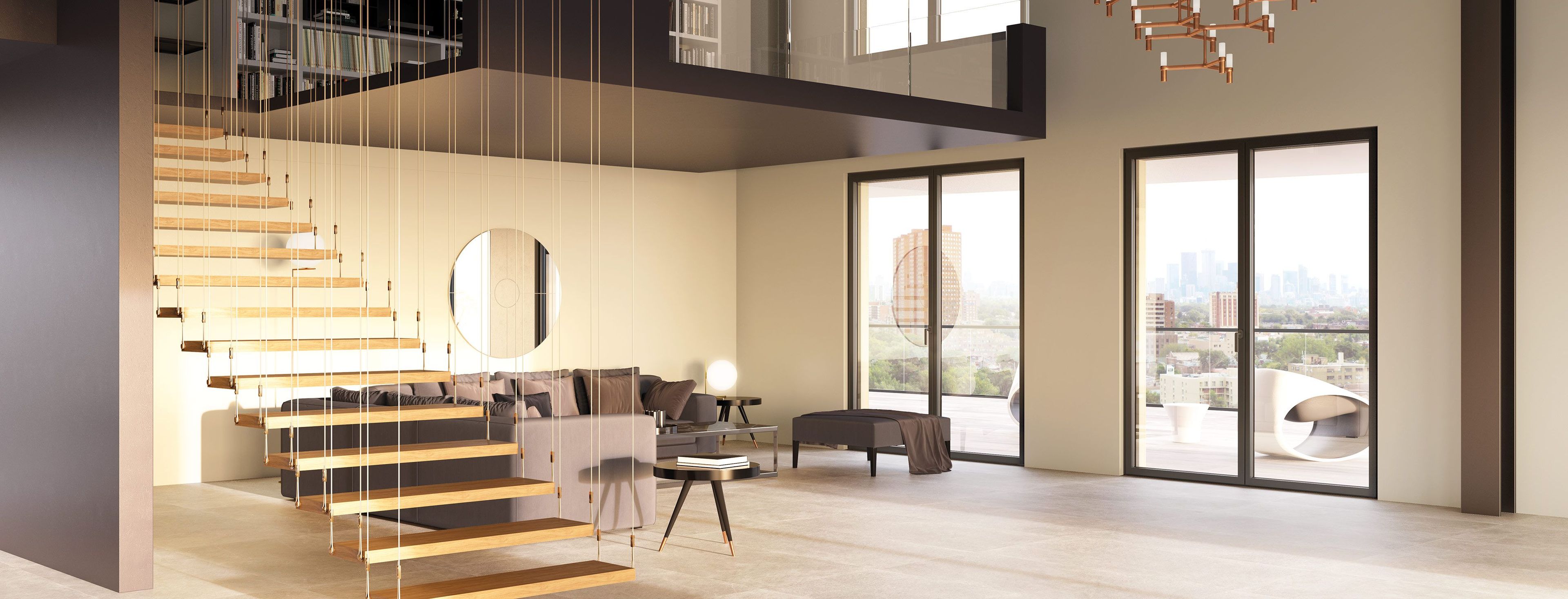 Окно с выдвижными створками из алюминия D&V Serramenti AWS 65 BS HI+ ARCH-00131640 - Вид №1