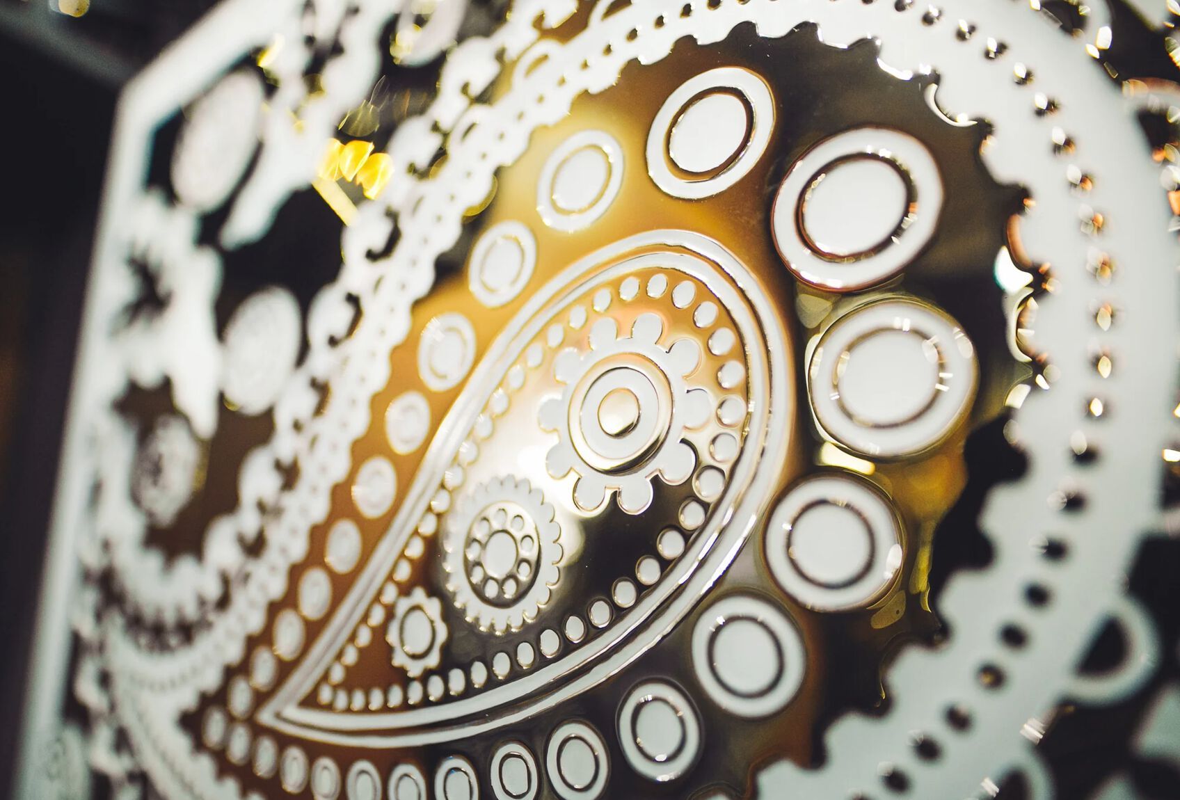 Декоративная стеклянная панель PlusObject PAISLEY PATTERN ARCH-00139708 - Вид №3