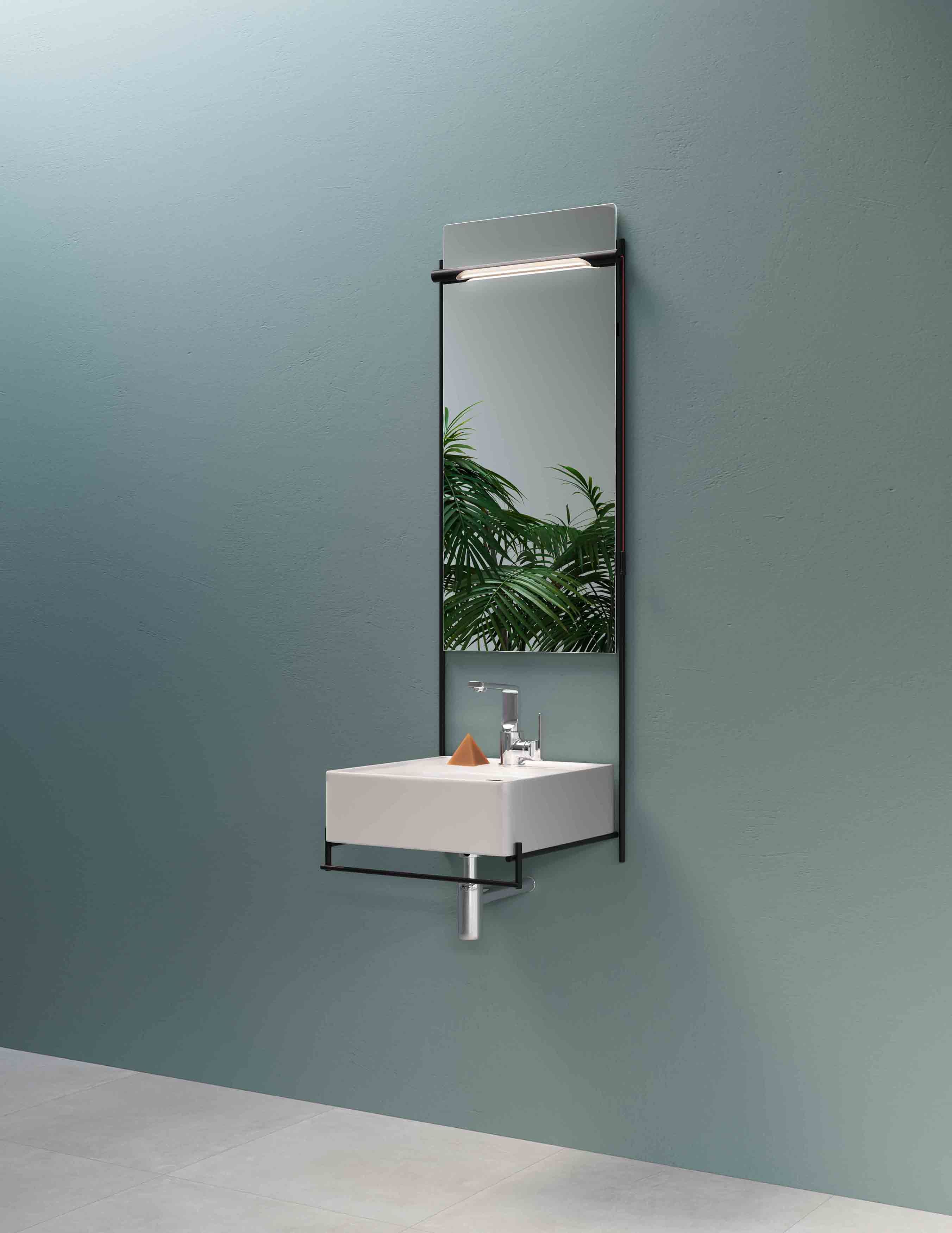 Керамическая подвесная раковина с держателем для полотенец VitrA Bathrooms Equal ARCH-00010569