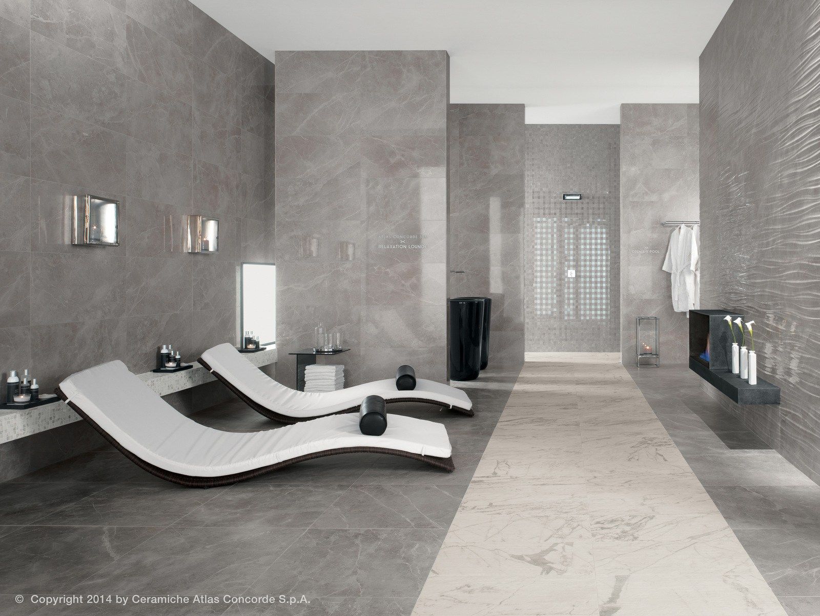 Пол из керамогранита с мраморным эффектом Atlas Concorde Marvel Pro ARCH-00098884 - Вид №7