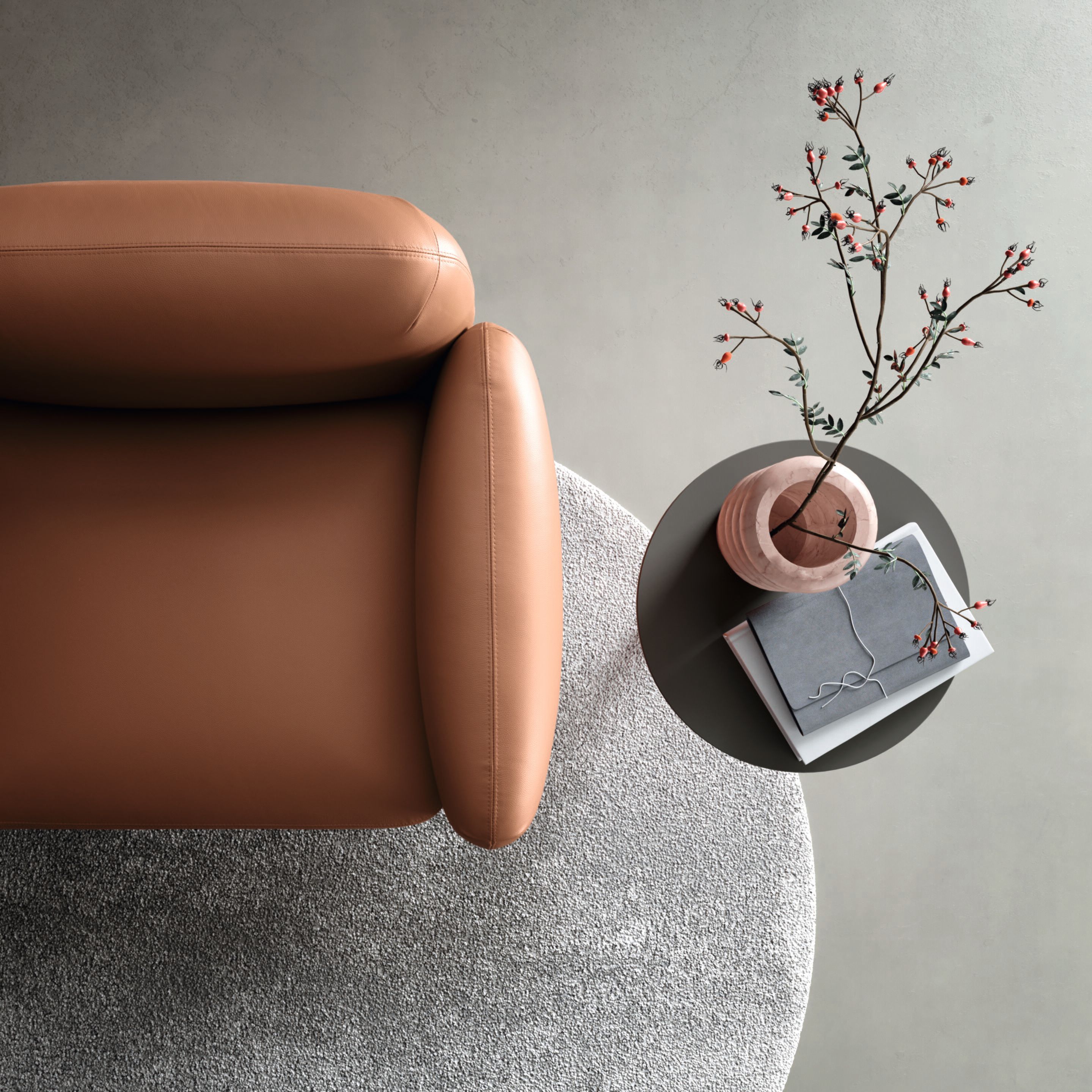 3-местный кожаный линейный диван Martex Bold ARCH-00081874 - Вид №1